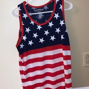USA Red White and Blue Tank Top